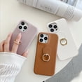 thumbnail image 5 of Compatible with iPhone 14 Pro Max Ring Stand Case 360 Degree Rotation Holder Kickstand Stand PU Leather Slim Luxury Shockproof Cover for Women Girls Brown, 5 of 9