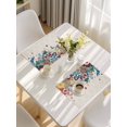 thumbnail image 5 of Boho Flowers Placemats Set of 4, Abstract Ethnic Vintage Bohemian Floral Placemats for Dining Table, Place Mats for Kitchen Tabletop, Waterproof Wipeable Dining Table Mats Set, 5 of 9