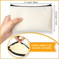 80 Pack Canvas Zipper Makeup Bags Bulk Pencil Pouches Blank DIY Craft