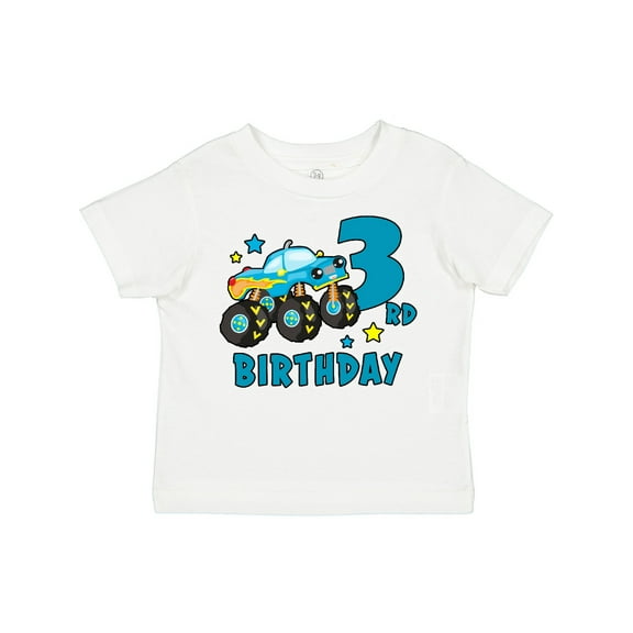 Inktastic 3rd Birthday Monster Truck Boys Toddler T-Shirt
