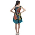 thumbnail image 6 of Moomaya Womens Vintage Style Lace Dress Printed Cotton Casual Summer Mini Dress, 6 of 6