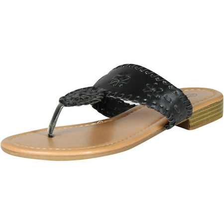 

Pierre Dumas Womens Rosetta 1 Sandals Black 9