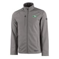 thumbnail image 2 of Men's Cutter & Buck Gray North Dakota Evoke Eco Softshell Recycled Full-Zip Jacket, 2 of 3