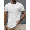 thumbnail image 1 of [Popular Choice] Men's Summer Casual T-Shirt with Unique Print Design - Soft Polyester Blend, Stretch Fit, Round Neck, Non-Transparent - Perfect for Daily Wear & Vacations Tee For Adult, Men, 1 of 8