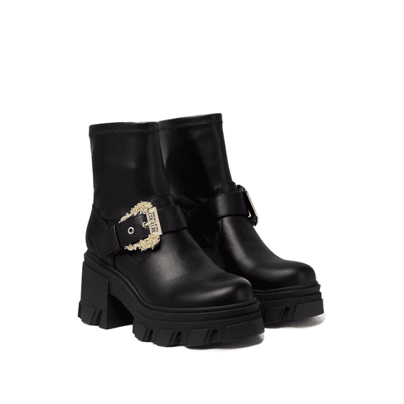 Versace Jeans Couture Womens Chunky Heeled Ankle Ornate Buckle Boots -EU36 for Womens