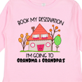 thumbnail image 4 of Inktastic Book my Reservation- I'm Going To Grandma and Grandpa's Boys or Girls Long Sleeve Toddler T-Shirt, 4 of 5
