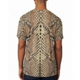 thumbnail image 2 of Halloween Rattlesnake Snake Snakeskin Costume All Over Mens T Shirt Heather White X-LG, 2 of 2