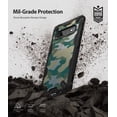 thumbnail image 4 of Ringke Fusion-X Case Compatible with Samsung Galaxy S10, Transparent Hard Back Shockproof Advanced Bumper Cover - Camo Green, 4 of 6