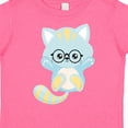 thumbnail image 4 of Inktastic Blue Cat, Cute Cat, Little Cat, Kitten, Eyeglasses Boys Toddler T-Shirt, 4 of 5