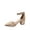 Champange, variant on forever Link Women's Ankle Strap High Heel Sandal, Pointed Toe Beige Patent, 8