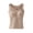 Khaki, variant on Women Sleeveless Thermal Tank Top with Built-in Bra Fleece Lined Warm Base Layer Tunic Camisole Undershirt for Cold Weather