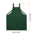 thumbnail image 2 of Unique Bargains H Style Apron Kitchen Cooking Aprons Long Artist Painting Apron with 2 Pockets Dark Green, 2 of 5