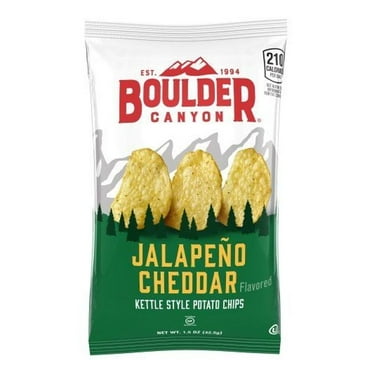 Boulder Canyon Jalapeno Cheddar Kettle Chips, 1.5 Ounce -- 55 per Case.