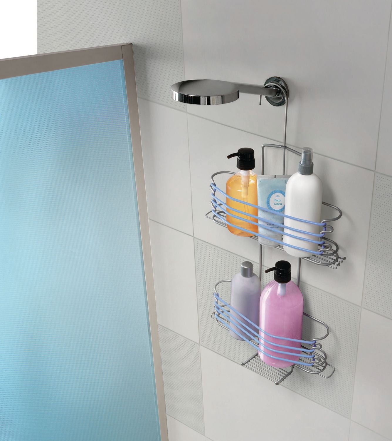 Metaltex Expandable Hanging Caddy with Adjustable Hook