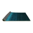 thumbnail image 2 of Ahgly Company Indoor Square Abstract Turquoise Blue Contemporary Area Rugs, 3' Square, 2 of 4