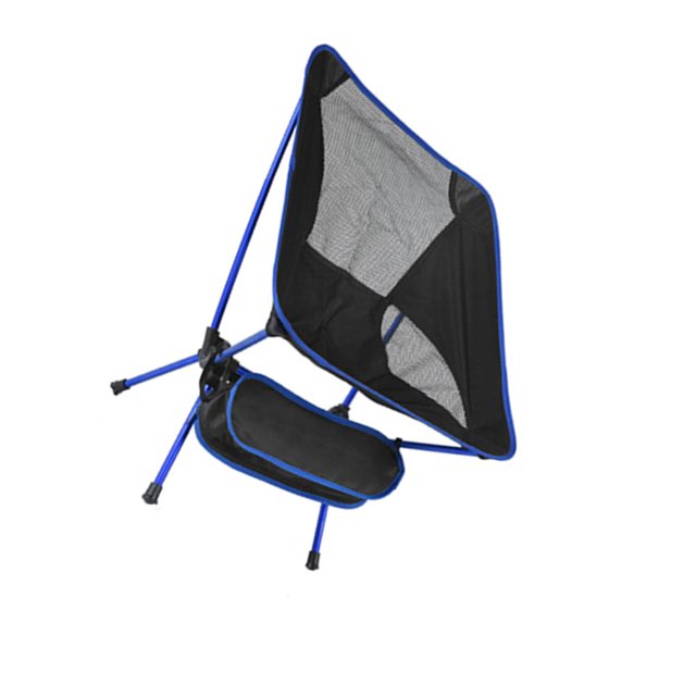 Soidarity Silla de malla plegable para exteriores, marco de aleación de aluminio, Camping, pesca, Picnic, silla plegable portátil carpas azul oscuro Soidarity OD000060-03B