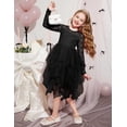 thumbnail image 6 of Arshiner Flower Girl Dress Toddler Contrast Lace Tutu Irregular Tulle Wedding Birthday Party Dresses, 6 of 6