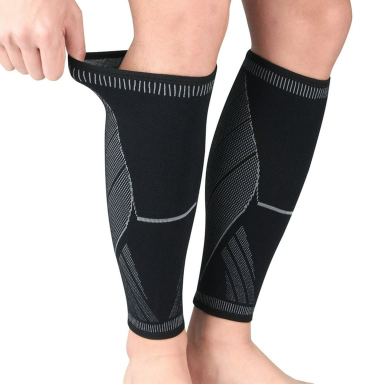 Calf Compression Sleeve for Women and Men, Leg Brace for Running, Cycling,  Shin Splint Support for Working Out Leg Sleeve Cover Anti-slip Compression