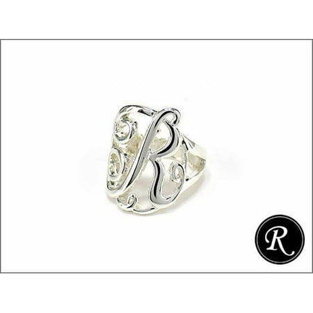 Monogram Silver Tone Stretch Ring - Nexus Jewelry Reviews Monogram Silver Tone Stretch Ring - Nexus Jewelry Reviews