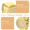 thumbnail image 3 of Anillos de reloj con personalidad femenina, anillo de brillo simple, reloj, regalos para hombres y mujeres, 3 of 6