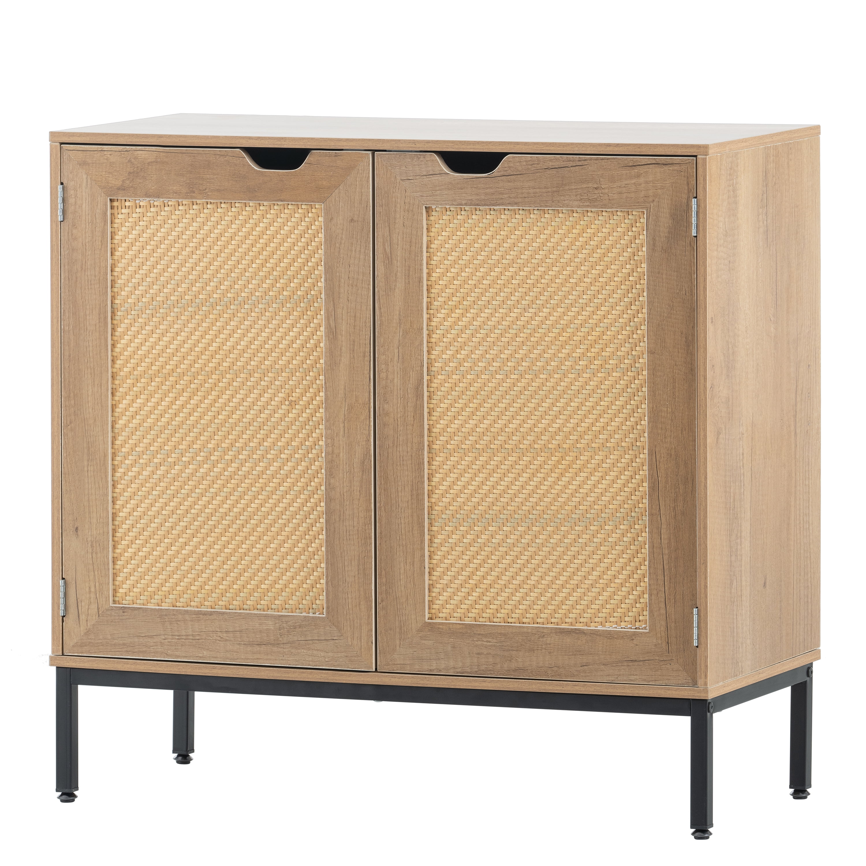 Spaco Rattan Storage Cabinet with 2 Doors Accent Bedroom Furniture for Living Room, Nature Spaco Rattan Storage Cabinet with 2 Doors Accent Bedroom Furniture for Living Room, Nature