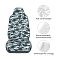 thumbnail image 4 of Picia Angry Shark Print Waterproof Sweating Car Seat Cover for Post Gym Workout, Running, Beach and Hiking, Universal Fit Anti-Slip Bucket Seat Protector, 4 of 5
