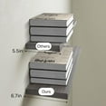 thumbnail image 3 of Floating Shelves, 22.5" Wall Mounted Wood Shelves for Bathroom, Bedroom, Living Room, Kitchen, Hanging Shelf for Books/Storage/Decor (Grey,Set of 2), 3 of 12