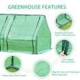 thumbnail image 4 of Aoodor 6 ft. x 3 ft. x 3ft. Mini Greenhouse with 2 Zipper Doors, Water Resistant UV Protected for Flowers, vegetables and herbs with 3 Covers, 4 of 6