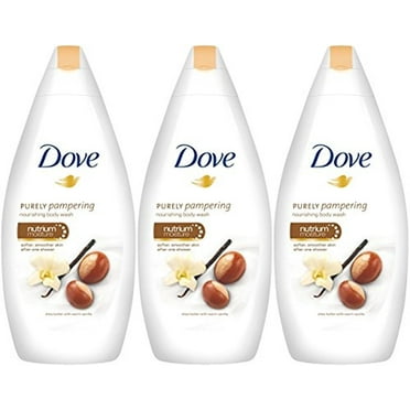 Dove Purely Pampering Body Wash, Shea Butter with Warm Vanilla, 16.9 Ounce / 500 Ml (Pack of 3)
