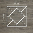 thumbnail image 2 of Ekena Millwork 15 3/8"W x 15 3/8"H x 3/8"T Medium Hudson Decorative Fretwork Wall Panels in Architectural Grade PVC, 2 of 9