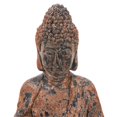 thumbnail image 4 of LuxenHome Weathered Brown MgO Meditating Buddha Statue, 4 of 7