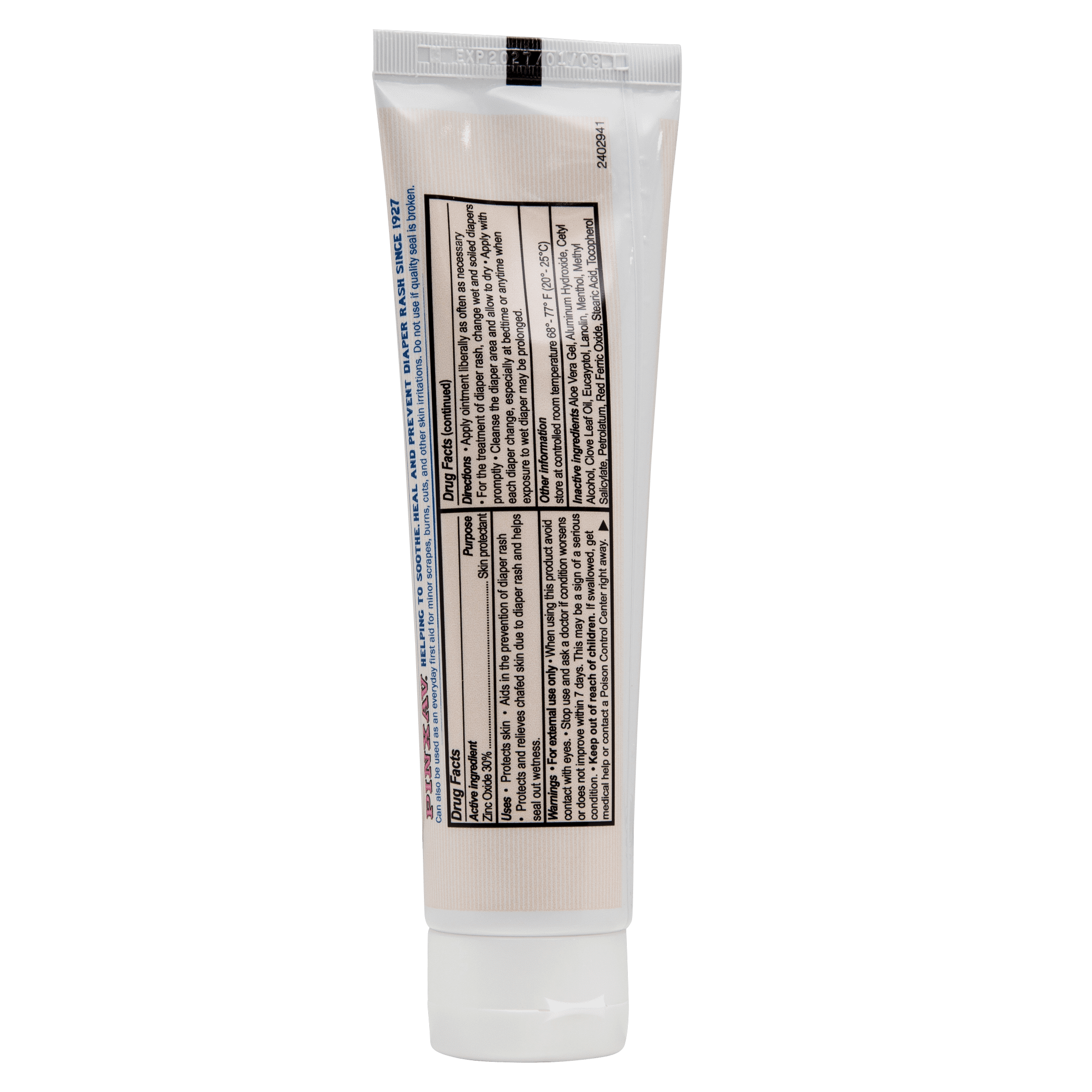 PINXAV Diaper Rash Ointment Tube 4 oz with Natural Anesthetics and Healing Ingredients