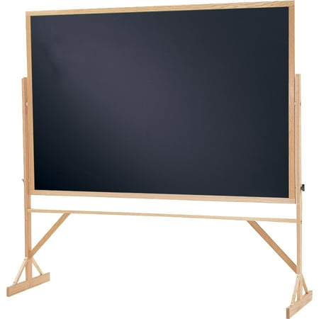 Aluminum Reversible Markerboard Chalkboard - Quartet, QRTWTR406810, Black Chalkboard 2-in-1 Reversible Easel, 1 / Each