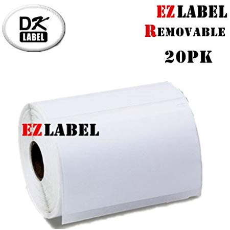 20 Rouleaux EZLabel Dymo Compatible 30252 Étiquettes Amovibles Blanches Autocollantes, 1-1/8 Pouces x 3-1/2 Pouces, 350 Étiquettes/rouleau