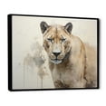 thumbnail image 2 of Designart "Wild Elegance In Minimalist Panther Form" Animals Panther Floater Framed Wall Decor, 2 of 5