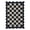 Black and White, variant on LUKU 3'x5' Scalloped Checkerboard Jute-Style Rug, Washable Low-Pile Polyester Carpet with TPE Non-Slip Backing for Indoor Covered Outdoor Use, Black and White