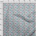 thumbnail image 2 of oneOone Viscose Chiffon Grayish Blue Fabric Christmas Christmas Dress Material Fabric Print Fabric By The Yard 42 Inch Wide, 2 of 4
