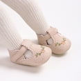 thumbnail image 3 of Fozruso Baby Sandals For Soft Sole Breathable Comfortable Casual Walking Shoes With Embroidery Design For Boys Girls 0 18 Months,Sizes 4 Toddlers 0-6 Months(Beige), 3 of 7