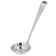 thumbnail image 1 of 304 Stainless Steel Long Handle Ladle Spoon Thicken Hot Pot Soup Spoon Kitchen Cooking ToolSilver Colander, 1 of 5