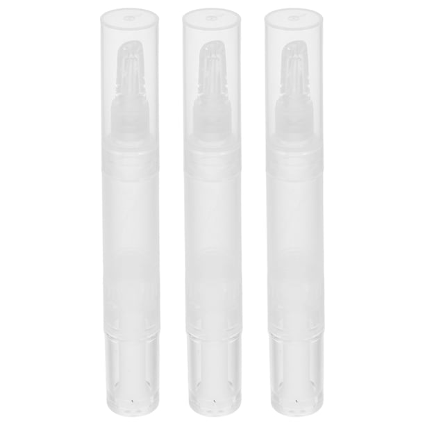 GAXIRE unidades de bolígrafos vacíos para aceite de cutículas, bolígrafos vacíos para base de maquillaje, bolígrafos vacíos para aceite de uñas, bolígrafos transparentes para aceite de uñas.
