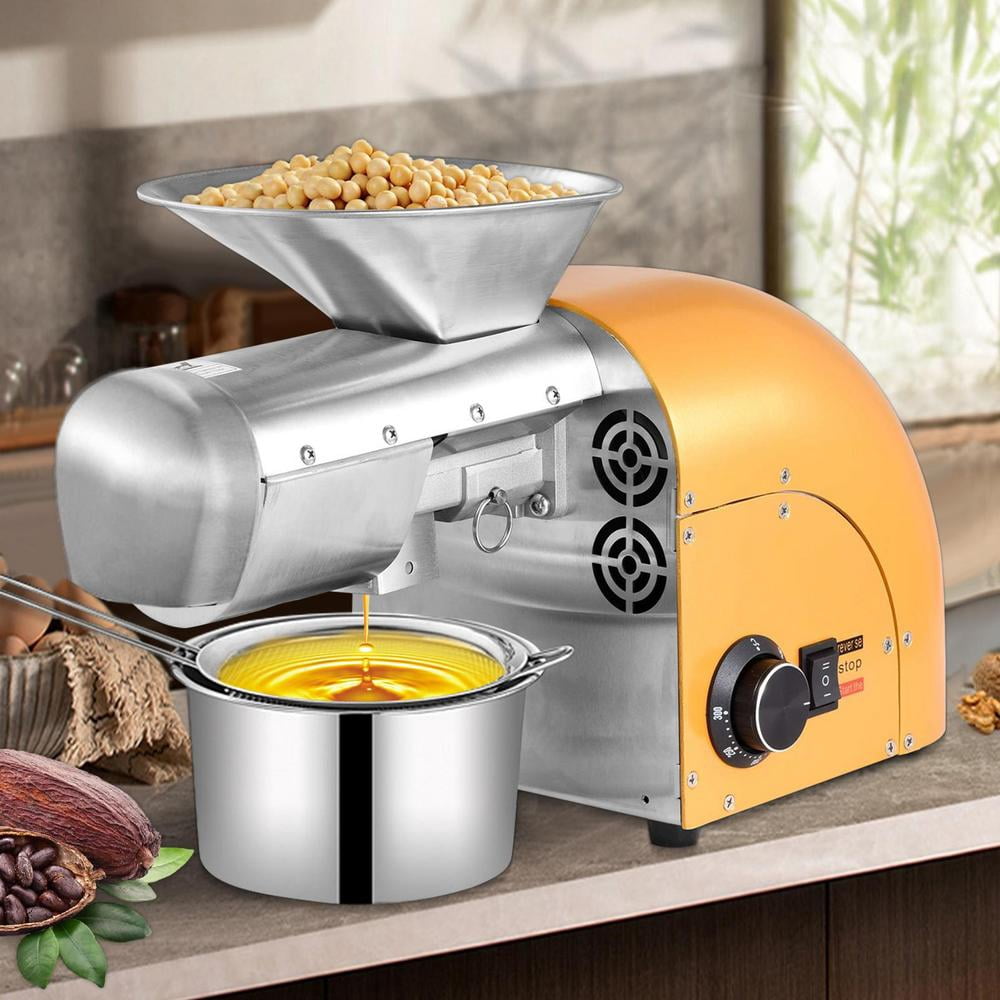 XIANERS Oil Extraction Machine For Home 1800W Automatic Commercial Oil Expeller Extractor Stainless Steel Cold & Hot Press Oil Extractor Organic Oil Expeller Household cosy