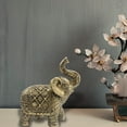 thumbnail image 5 of Elegant Handmade Elephant Resin Figurine - Unique Desktop Ornament for Home Décor Ideal for Any Celebration or Occasion, 5 of 7