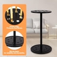 thumbnail image 2 of Pool Stick Holder Floor Stand - Round Billiard Cue Rack Pool Table Accessories Holds 8 Pool Cues, Wooden Freestanding Pool Cue Rack Billiards Table Stand for Game Room Billiard Room Decor(Black), 2 of 7