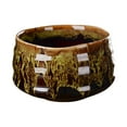 thumbnail image 3 of Cuenco de cerámica para mezclar té matcha, taza de té japonesa, preparación de té matcha Chawan verde, 3 of 9