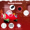 thumbnail image 4 of Gymax 7.2 FT Outdoor Christmas Inflatables Airplane w/ Gift Boxes & Built-in LED Lights Multicolor, 4 of 6