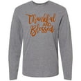 thumbnail image 3 of Inktastic Thankful and Blessed Long Sleeve T-Shirt, 3 of 5