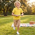 thumbnail image 3 of Boys Short Sleeve Polo Shirt Kids Collared School Uniform Top Button Placket Classic Fit Summer Polo, 3 of 6