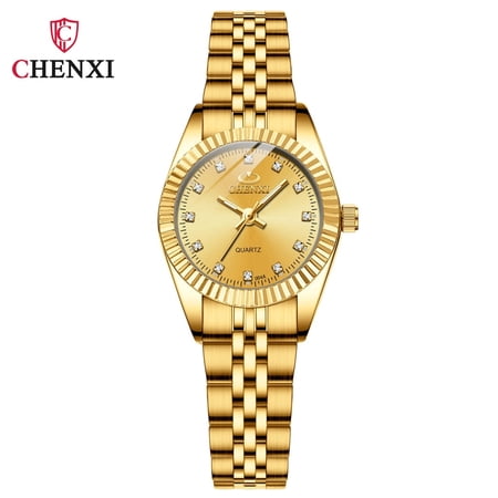 Explojoy Couple Gold Watch – Waterproof Stainless Steel Design, Elegant Matching Timepieces