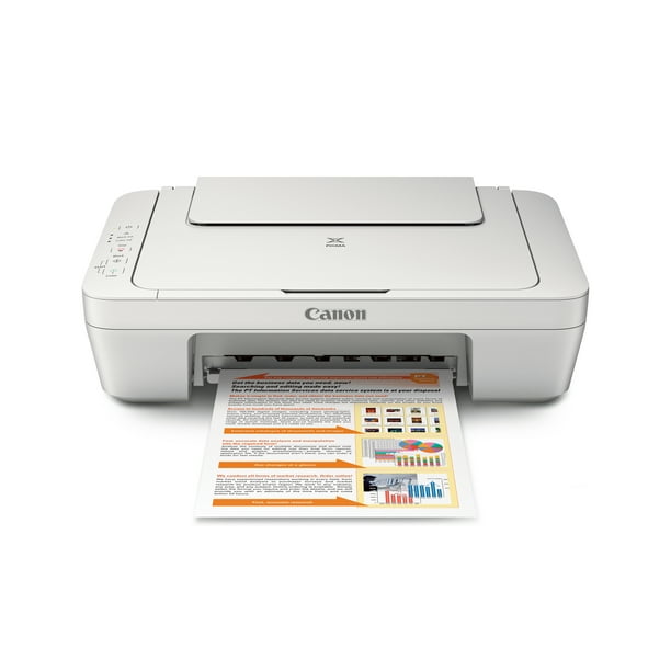 Canon MG2522 Wired All-in-One Inkjet Printer [USB Cable Included], White Walmart.com
