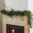 thumbnail image 5 of 98.4 Feet Christmas Tree Beads Garland Decoration, NOGIS Artificial Plastic Reflective Pearls Strands String Chain Beaded Roll (Green), 5 of 7